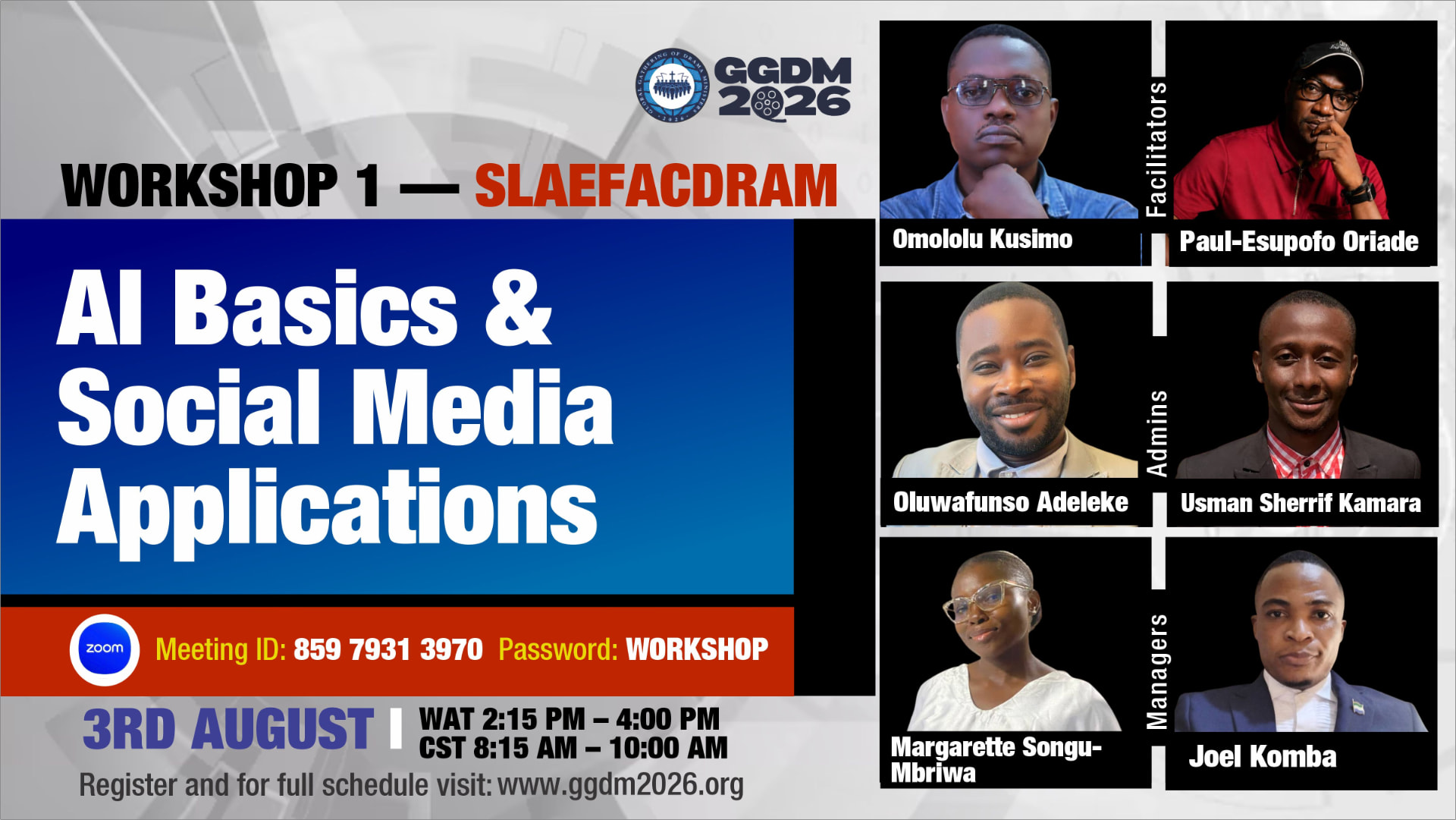 Workshop 1 flyer — AI Basics & Social Media Applications for Kingdom Film Makers