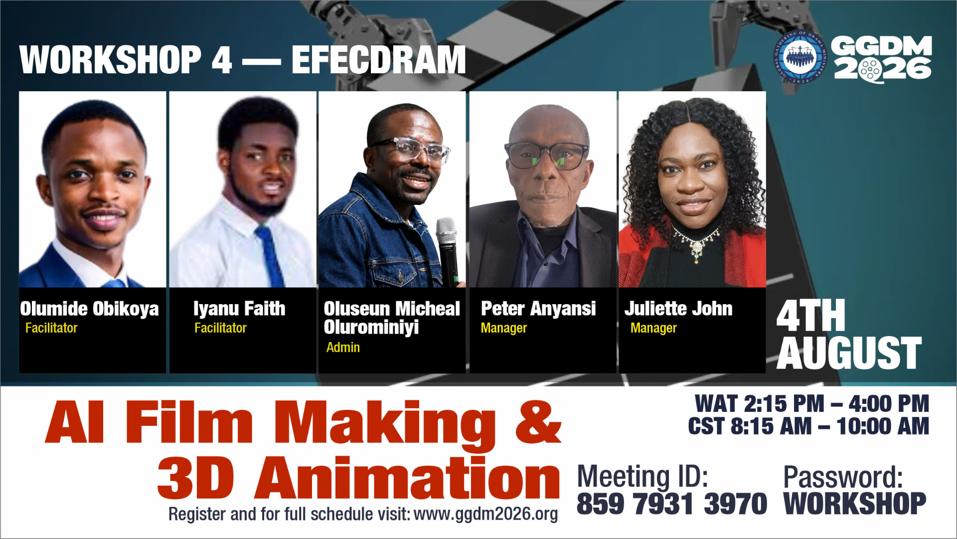 Workshop 4 flyer — AI Kingdom Production: AI Film Making & 3D Animation